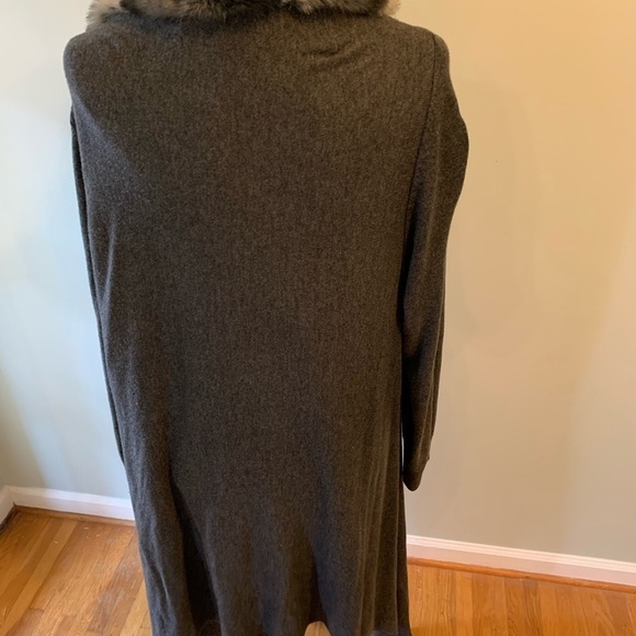Worthington faux fur trimmed sweater cardigan , size 2X - Picture 4 of 6